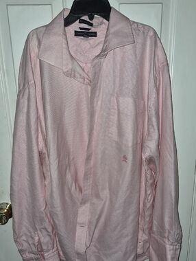 Tommy Hilfiger Pale Pink Long Sleeve Button-Down Shirt XXL